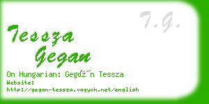 tessza gegan business card